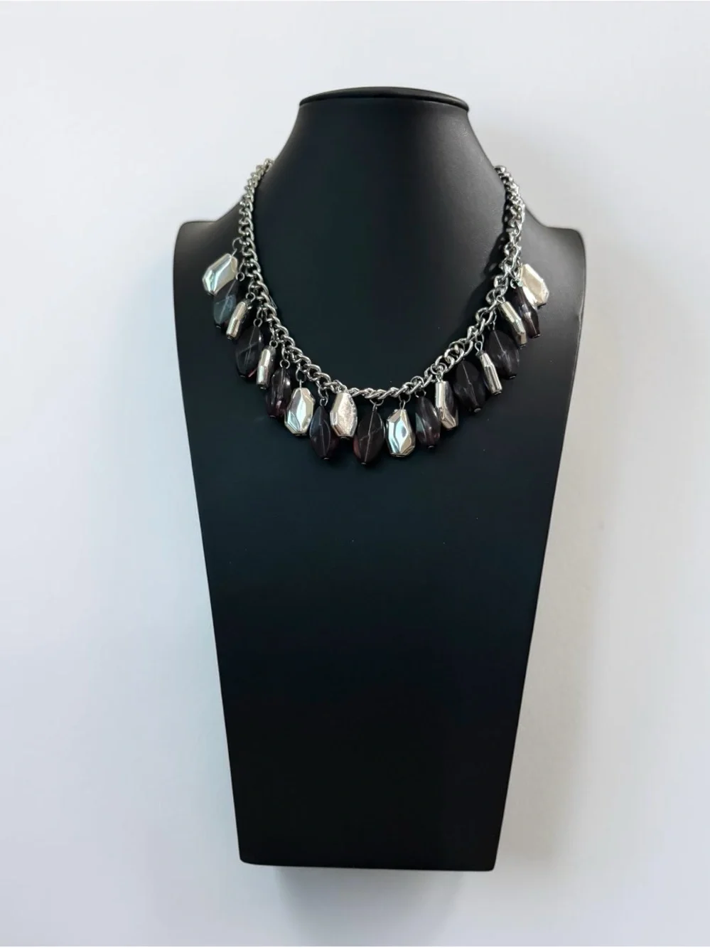 Lot Of 4 ChunkyCrystal boho bib $ pendent necklaces